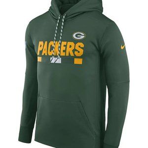 Green Bay Packers Nike Therma Hoodie Dry Fit Onfield Apparel Size Medium NFL